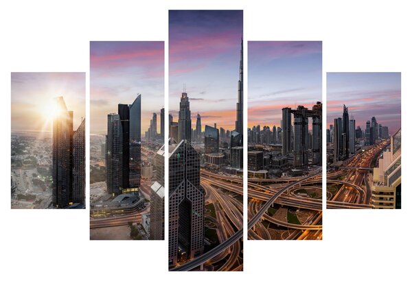 Tablou - Panorama din Dubai (150x105 cm)