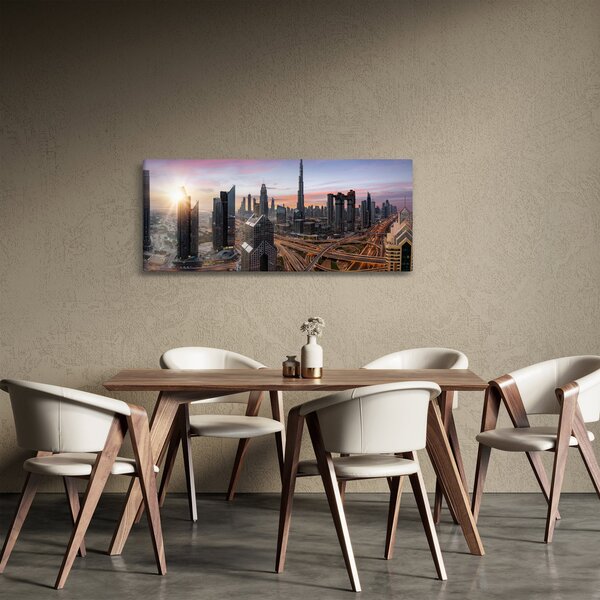 Tablou - Panorama din Dubai (120x50 cm)