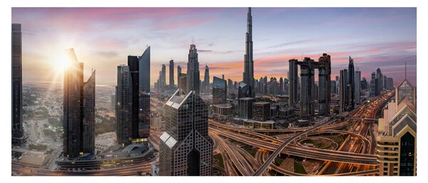Tablou - Panorama din Dubai (120x50 cm)