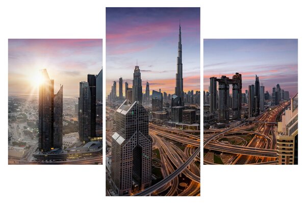 Tablou - Panorama din Dubai (90x60 cm)