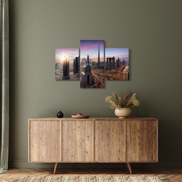 Tablou - Panorama din Dubai (90x60 cm)