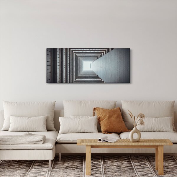 Tablou - Vedere din interiorul clădirii (120x50 cm)