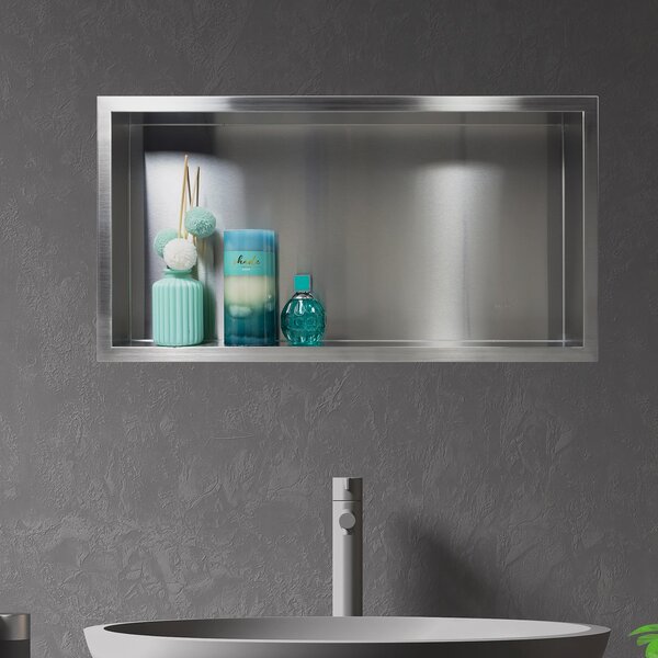 Balneo Wall-Box One Inox raft de nișă 60 cm oţel OB-IN3