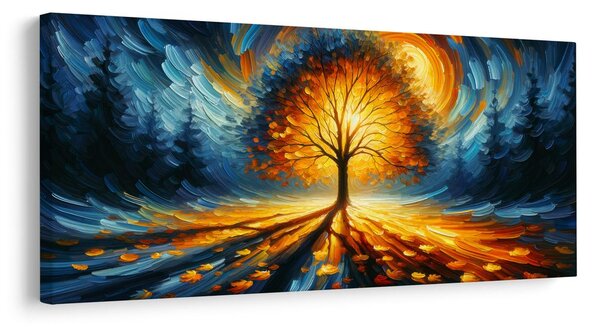 Tablou cu arborele vieții în lumină magică