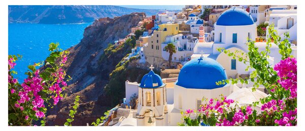 Tablou - Santorini, Grecia (120x50 cm)