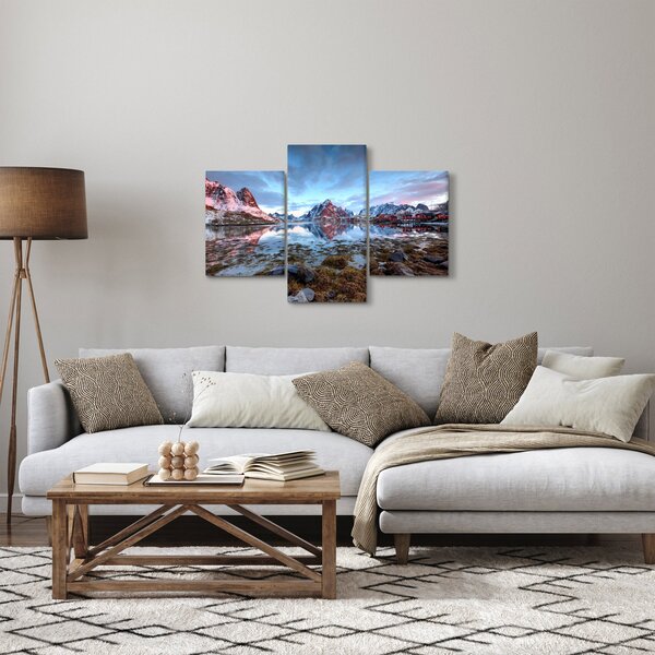 Tablou - Răsărit de soare deasupra Reine (90x60 cm)