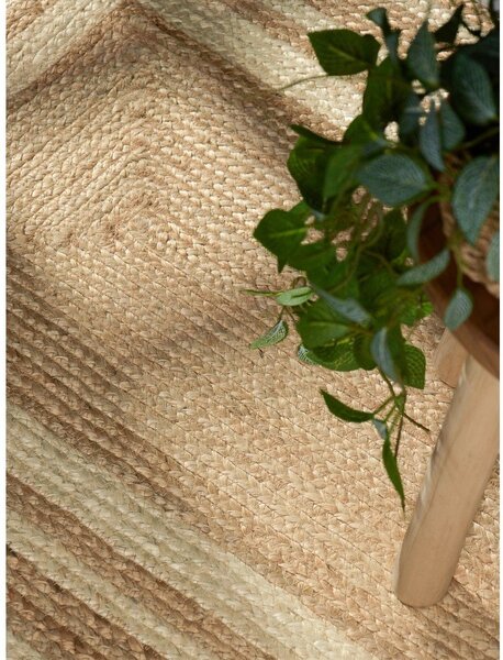 Covor tip traversă crem/în culoare naturală reversibil/țesut manual din iută 70x200 cm Jutta – Hanse Home