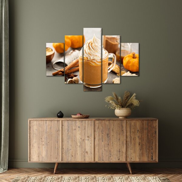 Tablou - Cafea cu lapte de dovleac (150x105 cm)