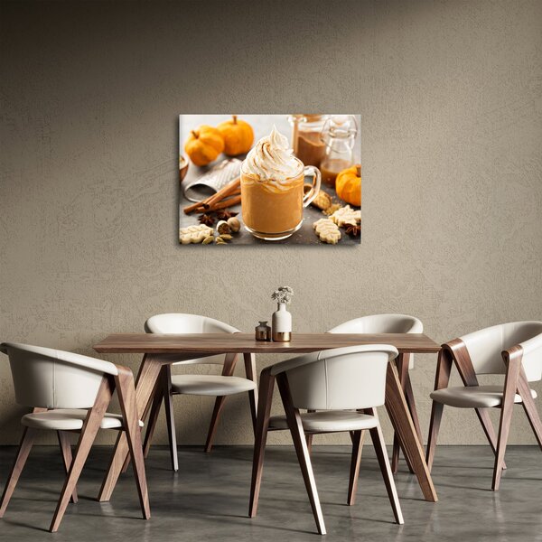 Tablou - Cafea cu lapte de dovleac (70x50 cm)