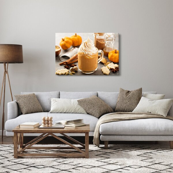 Tablou - Cafea cu lapte de dovleac (90x60 cm)