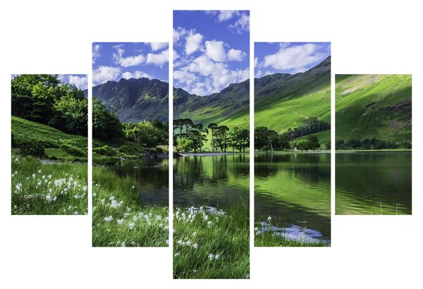 Tablou - Peisaj cu un lac (150x105 cm)