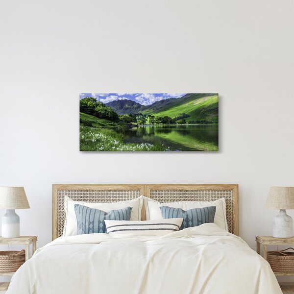 Tablou - Peisaj cu un lac (120x50 cm)