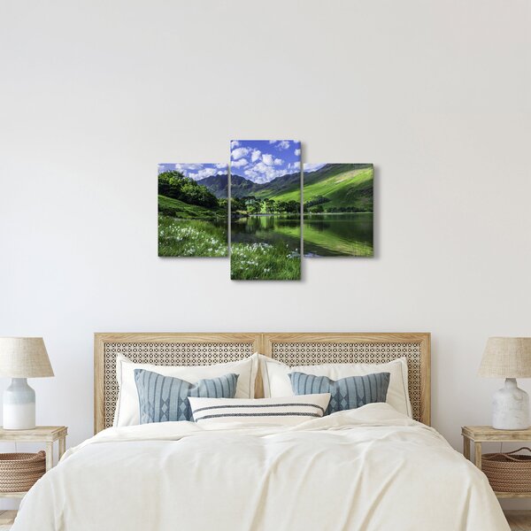 Tablou - Peisaj cu un lac (90x60 cm)