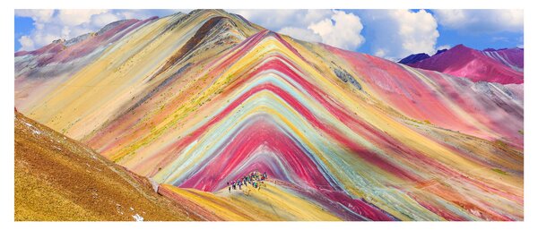 Tablou - Muntele Curcubeu, Peru (120x50 cm)