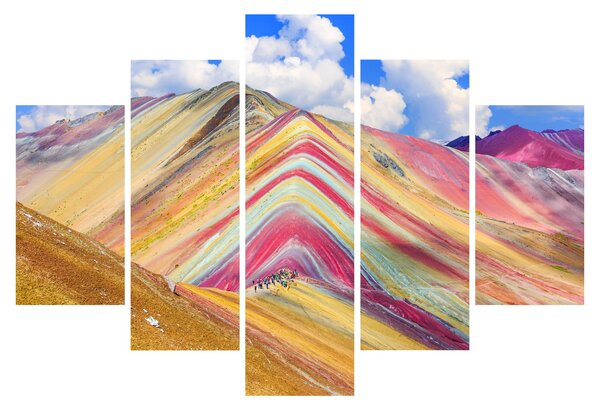 Tablou - Muntele Curcubeu, Peru (150x105 cm)