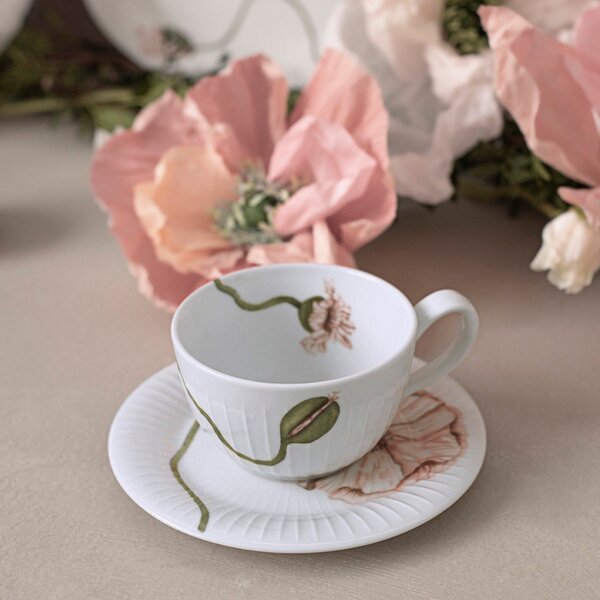 Ceașcă albă din porțelan 380 ml Hammershøi Poppy – Kähler Design