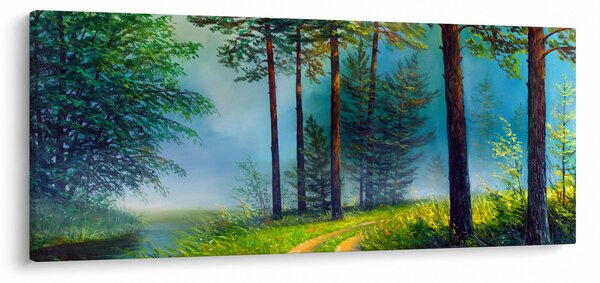 Tablou - Pictură în ulei de peisaj (120x50 cm)