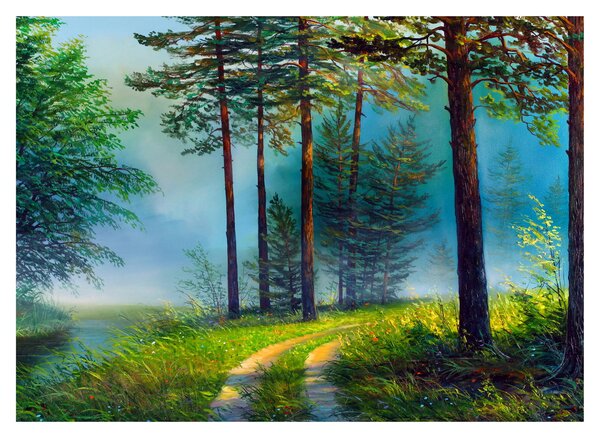 Tablou - Pictură în ulei de peisaj (70x50 cm)