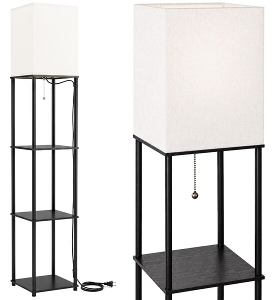 Lampă de podea JNH050-1F White cu rafturi