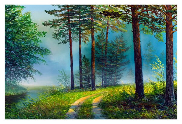 Tablou - Pictură în ulei de peisaj (90x60 cm)