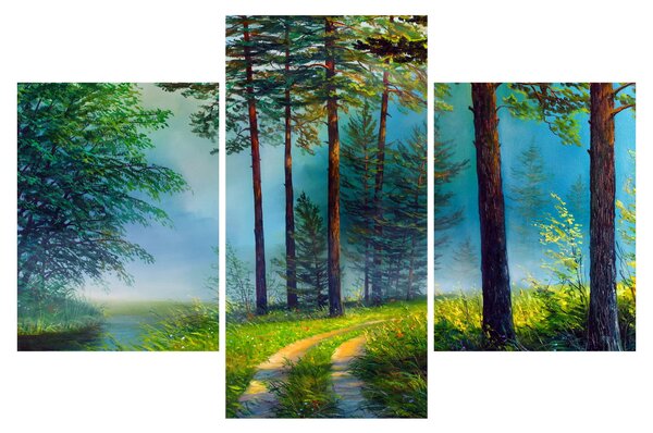 Tablou - Pictură în ulei de peisaj (90x60 cm)