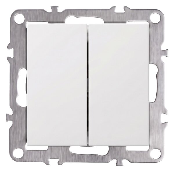 Întrerupător Dublu OSTE JNH007-W WHITE