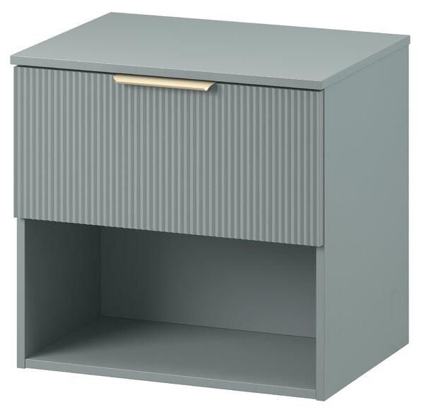Cersanit Navado dulap cu blat 60x45x56.7 cm sub chiuveta pe perete albastru-verde S1023-001