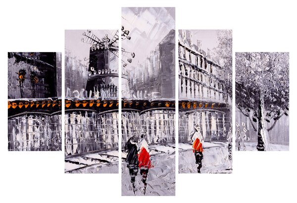 Tablou - Pictură în ulei a orașului II. (150x105 cm)