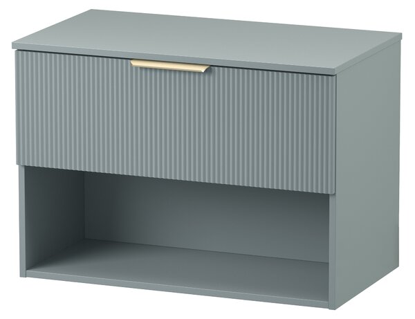 Cersanit Navado dulap cu blat 80x45x56.7 cm sub chiuveta pe perete albastru-verde S1023-003