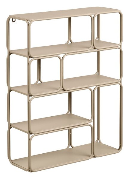 Raft bej etajat din metal 48 cm Lanciano – House Nordic