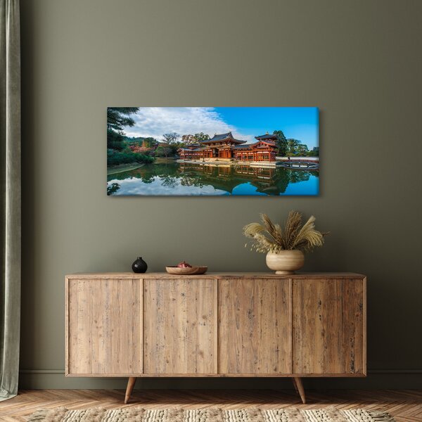 Tablou - Templul Byodo-in, Japonia (120x50 cm)