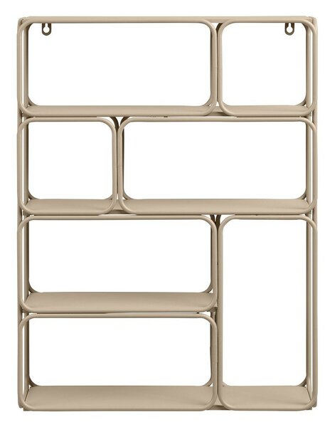 Raft bej etajat din metal 48 cm Lanciano – House Nordic