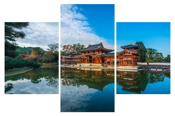 Tablou - Templul Byodo-in, Japonia (90x60 cm)