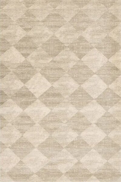 Covor lana Checkered beige Selectează mărime: 133 X 190