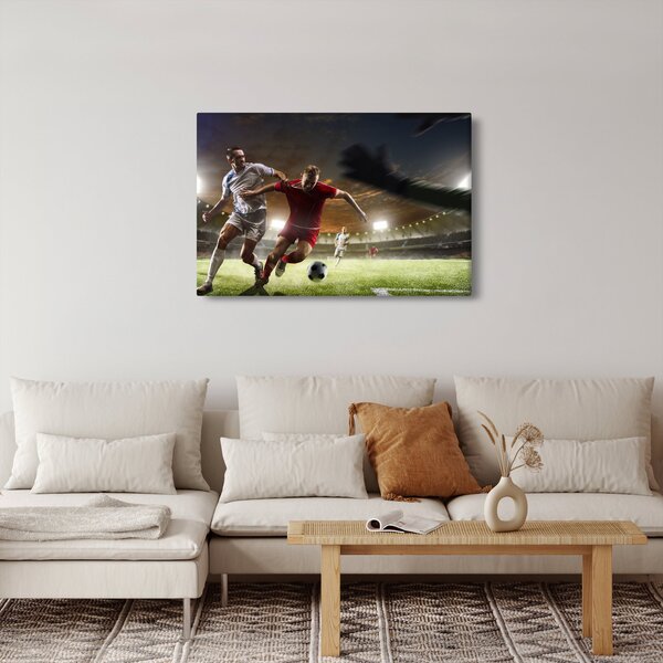 Tablou - Fotbaliști în acțiune (90x60 cm)