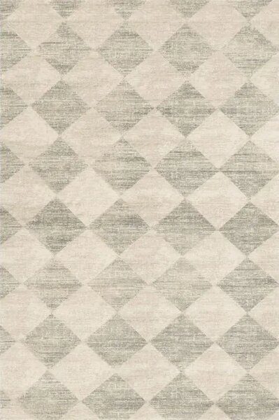 Covor lana Checkered grey Selectează mărime: 133 X 190
