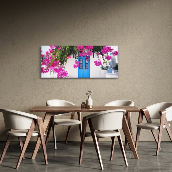 Tablou - Casă tradițională grecească (120x50 cm)