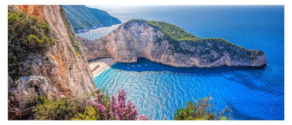 Tablou - Plaja Navagio, Grecia (120x50 cm)