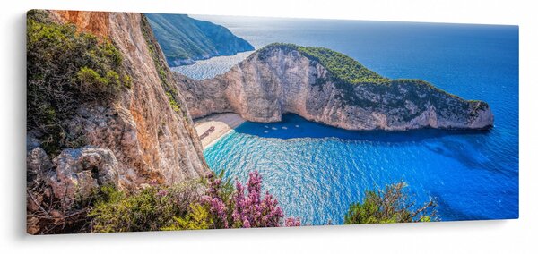 Tablou - Plaja Navagio, Grecia (120x50 cm)