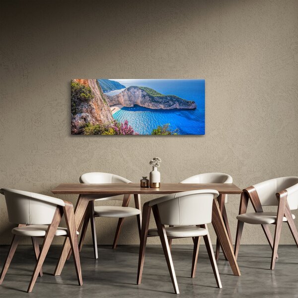 Tablou - Plaja Navagio, Grecia (120x50 cm)