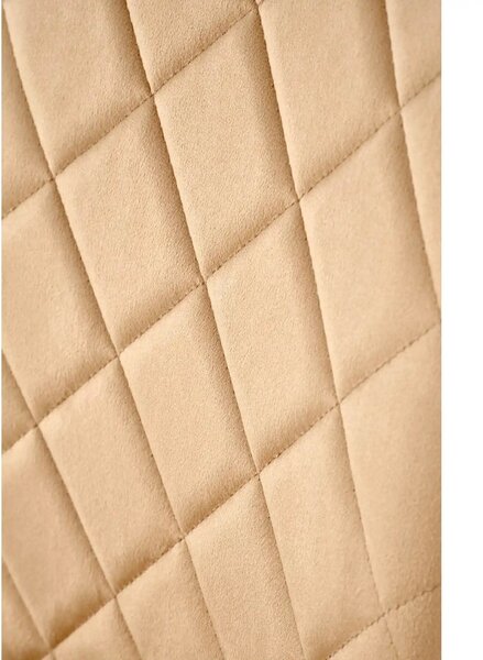 Scaun K578, bej - HLR 11/argintiu, stofa catifelata/otel, 43x53x93 cm