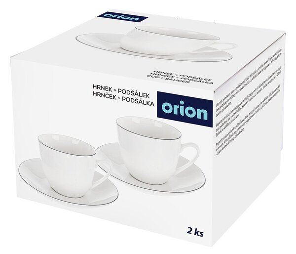 Ceașcă albă pentru cappuccino din porțelan 210 ml Decora – Orion