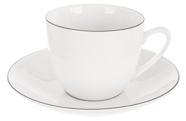 Ceașcă albă pentru cappuccino din porțelan 210 ml Decora – Orion