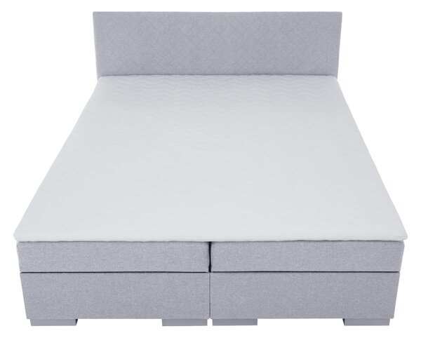 KONDELA Pat Boxspring, gri deschis, 140x200, ADARA