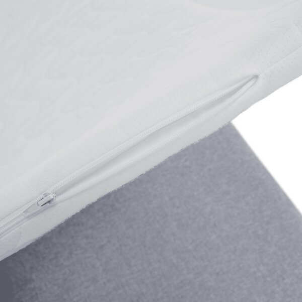 KONDELA Pat Boxspring, gri deschis, 140x200, ADARA
