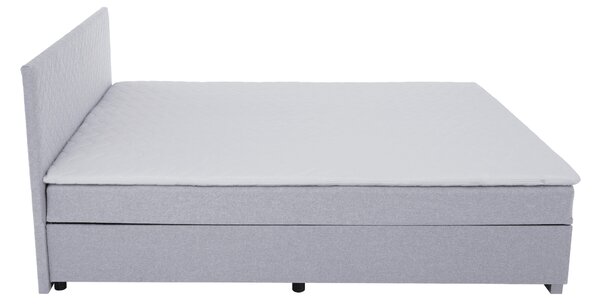 KONDELA Pat Boxspring, gri deschis, 140x200, ADARA