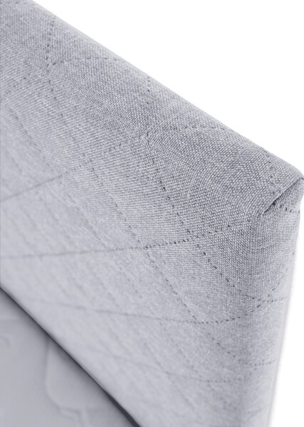 KONDELA Pat Boxspring, gri deschis, 140x200, ADARA