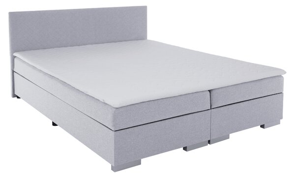 KONDELA Pat Boxspring, gri deschis, 140x200, ADARA