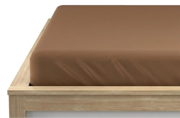 Cearsaf Jersey HIGHFIT maro 90 x 200 cm