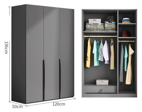 Dulap Nova , cu 3 usi - 120 cm